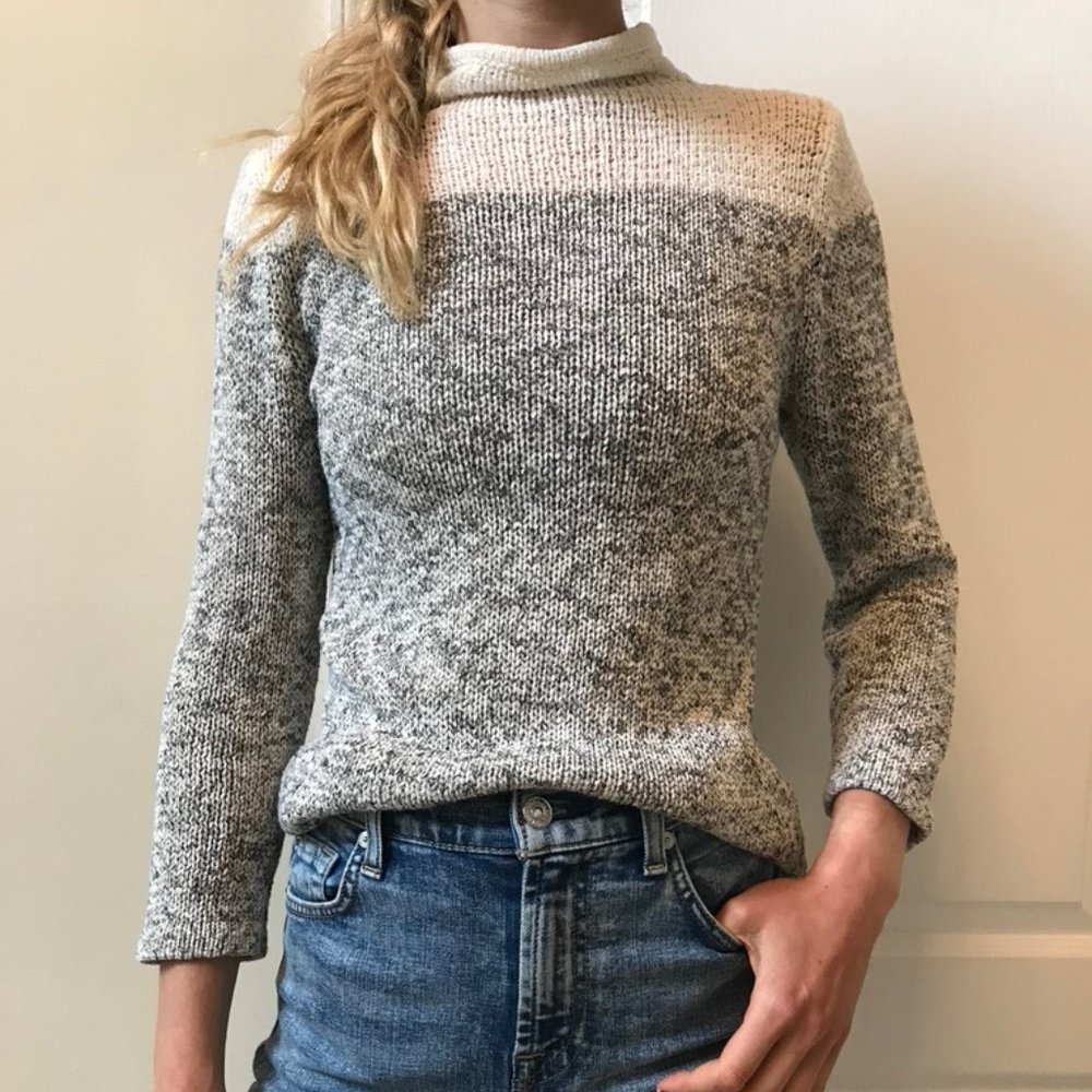 Color Blocked Turtleneck